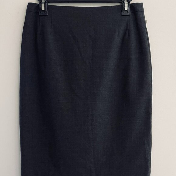 MM LAFLEUR Women’s Gray Pencil Skirt  Wool Blend Size 8 - Picture 2 of 8